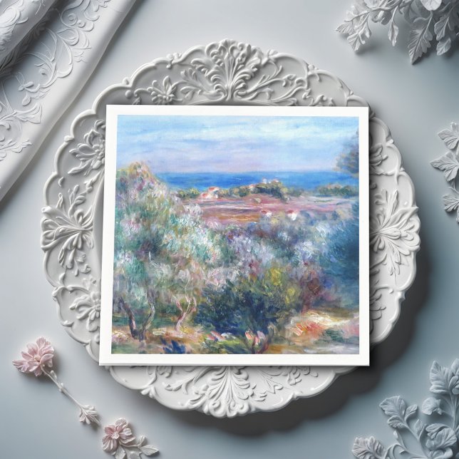 Meeresblick von Auguste Renoir Serviette (Von Creator hochgeladen)