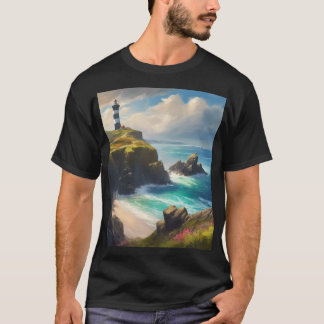 Meeresbrise mit Leuchtturm T-Shirt