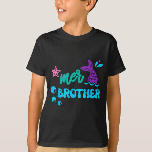 Meeresbruder Meerjungfrau-Shirt passende Familiens T-Shirt