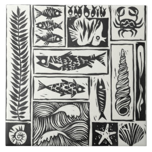 Meeresdekoration Fliese