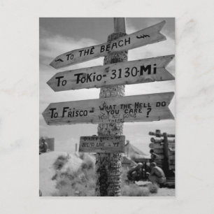 Meeresdirektorzeichen des Spaßes des Zweiten Weltk Postkarte