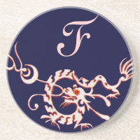 MEERESDRAGON 2 MONOGRAM, rosa blau