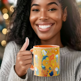 Meeresfauna und -flora des tropischen Meeres Tasse