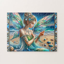 Meeresfee mit schimmernden Flügeln Puzzle