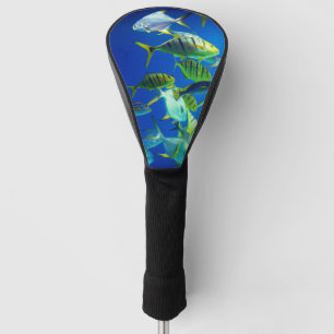 Meeresfisch Gelb mit schwarzen Streifen Golf Headcover