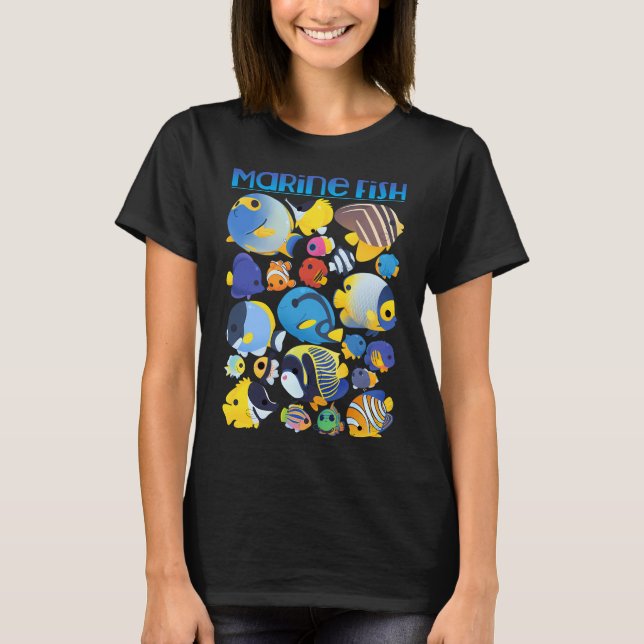 Meeresfischsammlung 1 T-Shirt (Vorderseite)