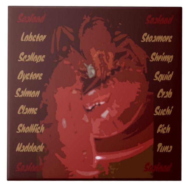 Meeresfliese Fliese (Vorderseite)