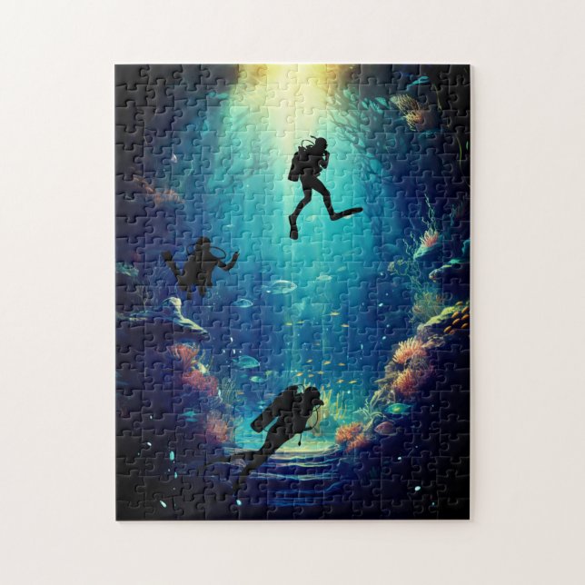 Meeresforschung Puzzle (Vertikal)