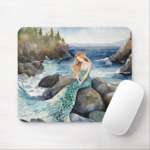 Meeresfrüchte auf Felsen Mousepad