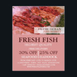 Meeresfrüchte-Display, Fischmonger/Ehefrau, Fischm Flyer<br><div class="desc">Seafood-Display,  Fishmonger/Ehefrau,  Fish Market-Werbung Flyer beim Business Card Store.</div>
