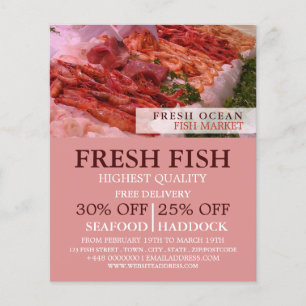 Meeresfrüchte-Display, Fischmonger/Ehefrau, Fischm Flyer