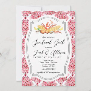 Meeresfrüchte-Koch-Einladung, Low-Country-Koch-Par Einladung