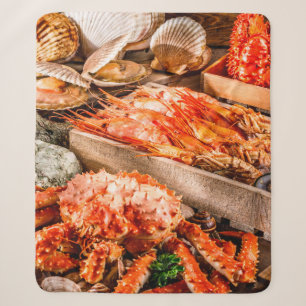 Meeresfrüchte-Küchenplatte als gourmet-Abendessen Sherpadecke