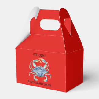 Meeresfrüchte Restaurant Willkommen Blue Crab Pers Geschenkschachtel