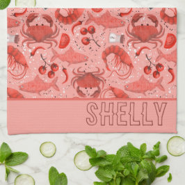 Meeresfrüchte spektakulär geschirrtuch