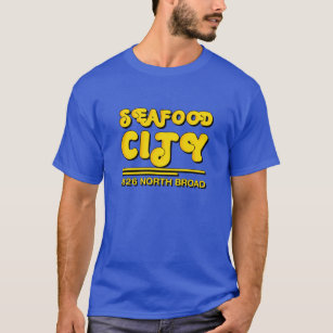 Meeresfrüchte-Stadt-T - Shirt