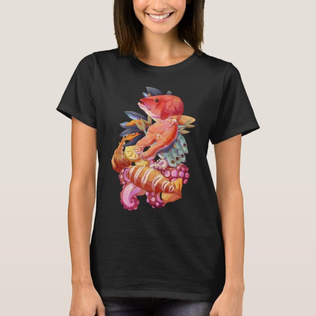 Meeresfrüchte T-Shirt (Vorderseite)