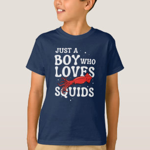 Meeresfrüchte Tintenfisch Liebhaber Nautischer Sch T-Shirt