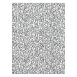 Meeresfrüchte und Biertabletten Tischdecke