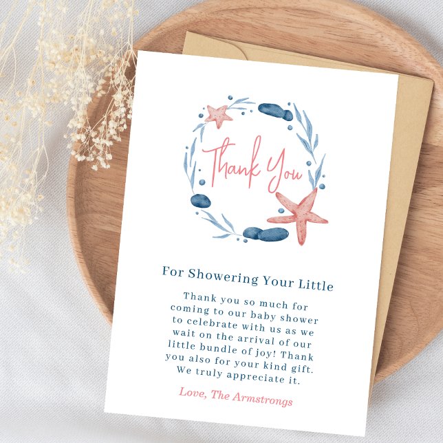 Meeresfrüchte Unterwasserfrüchte & Korallenriff Dankeskarte (Von Creator hochgeladen)