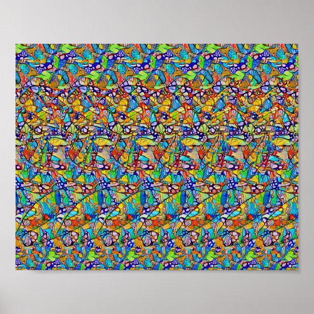 Meeresfrüchte - Versteckter 3D-Druck Poster (Vorne)