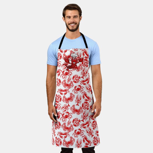 Meeresfrüchtekoch Schürze (Getragen)
