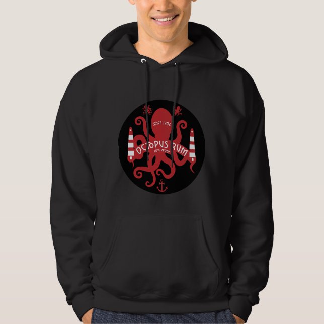 Meeresgedanken und -fantasie | Oktopus | Nautische Hoodie (Vorderseite)
