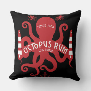 Meeresgedanken und -fantasie Oktopus Nautische Kissen