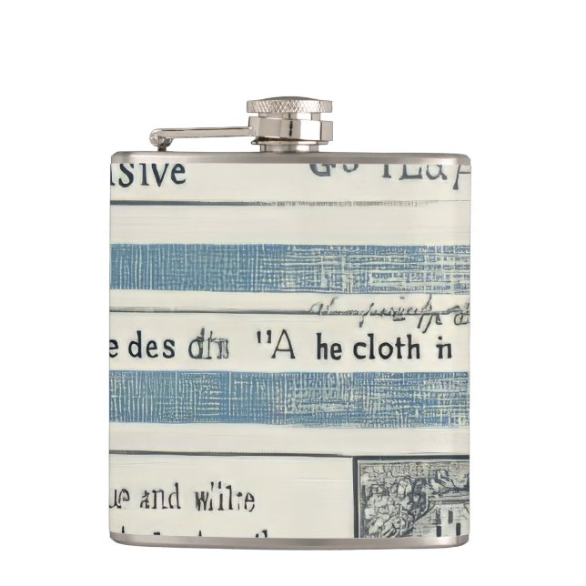 Meeresgedankenklammer Flachmann (Vorderseite)