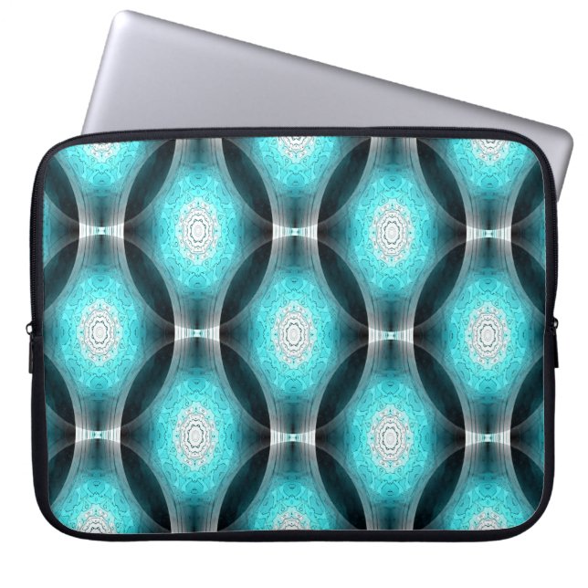 Meeresgeometrie..... Laptopschutzhülle (Vorderseite)