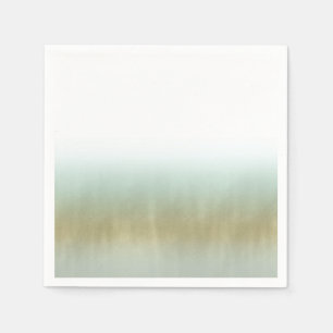 Meeresgischt Gold Weiße Elegante Strand Moderne Ho Serviette