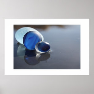 Meeresglas-Blues Poster