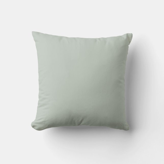 Meeresglas Grüne Farbe Kissen (Vorderseite)