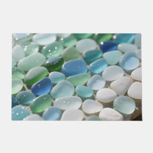 Meeresglas-Mosaik Ozean-Blues Tranquil Fußmatte