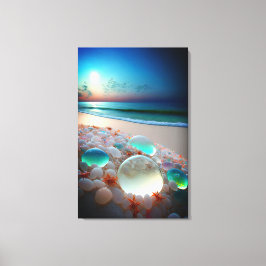 Meeresglas-Strand Leinwanddruck
