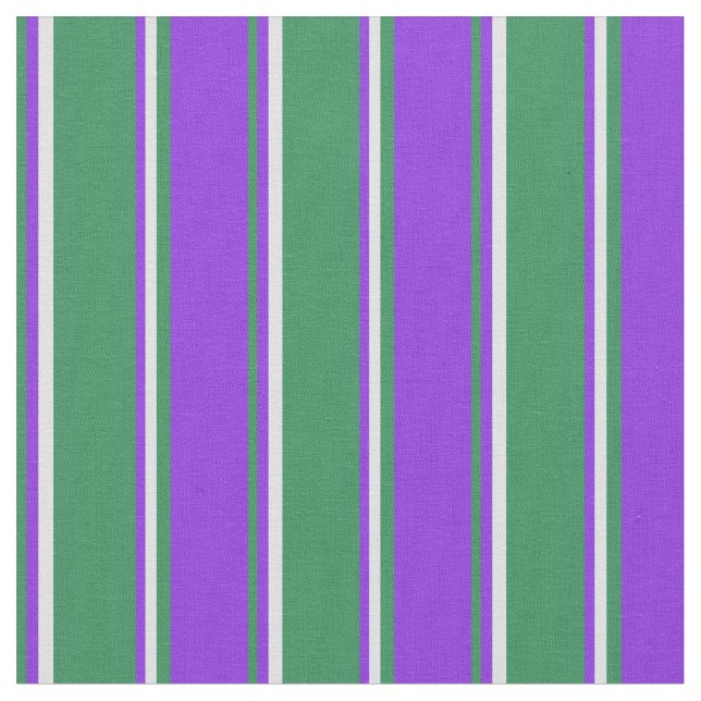 Meeresgrüne, Lila und Lavendelfarben Stoff (Nahaufnahme)