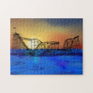 Meereshöhen Roller Untersetzer Puzzle