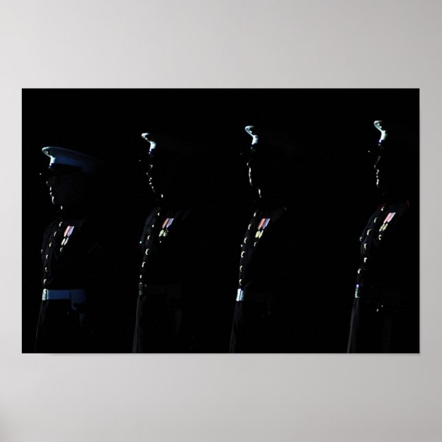 Meereskorps - Stille Bohrplattform Poster (Vorne)