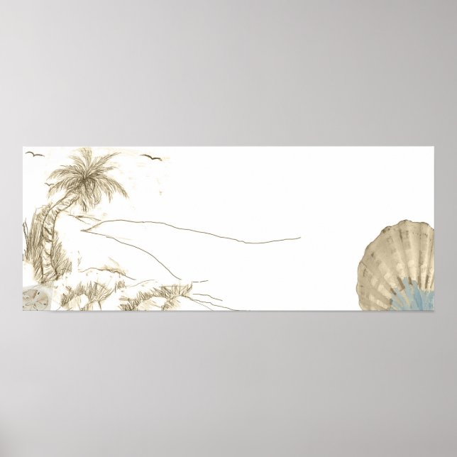 Meereslandschaft 1 poster (Vorne)