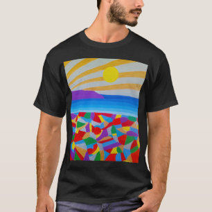Meereslandschaft Acryl-Fine-Art T-Shirt