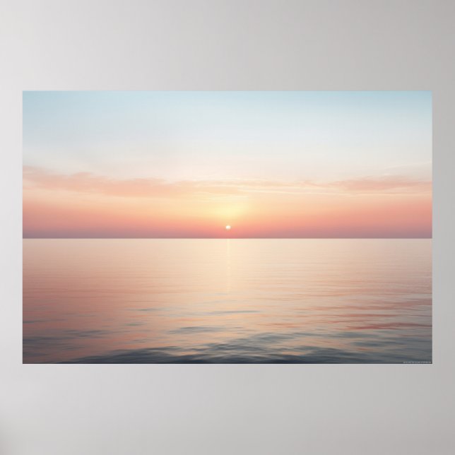 Meereslandschaft Meditation Ruhe Poster (Vorne)