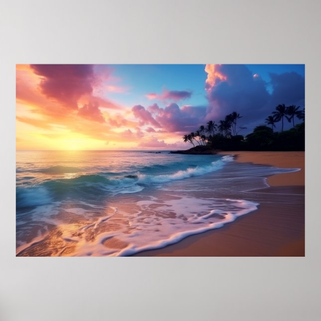 Meereslandschaft Meditation Ruhe Poster (Vorne)