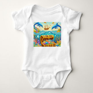 Meeresleben Baby Strampler