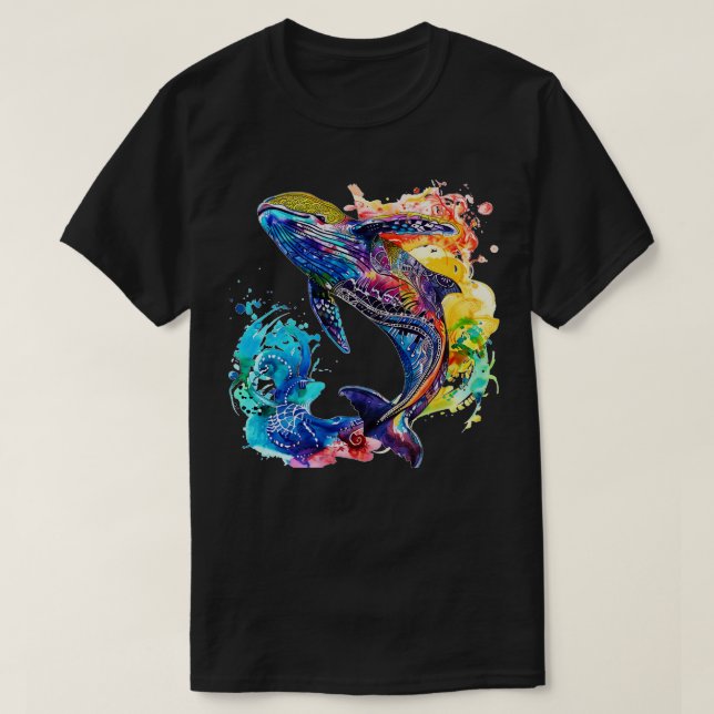 Meeresleben in Aquakultur T-Shirt (Design vorne)
