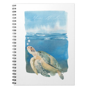 Meeresleben Liebhaber Meeresschildkröte Aquarell-K Notizblock