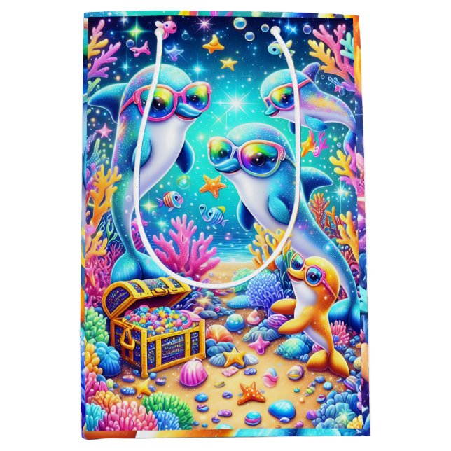 Meeresleben Mittlere Geschenktüte (Vorderseite)