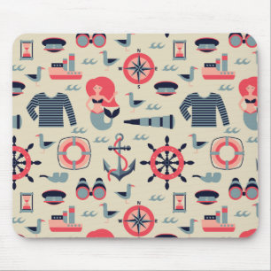 Meeresleben-Muster Mousepad