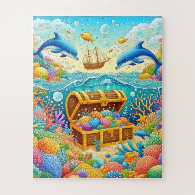 Meeresleben Puzzle (Vertikal)