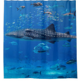 MEERESLEBEN SHARK Wal MANTA RAY FISH OCEAN Duschvorhang