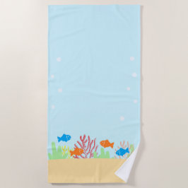 Meeresleben Strandtuch